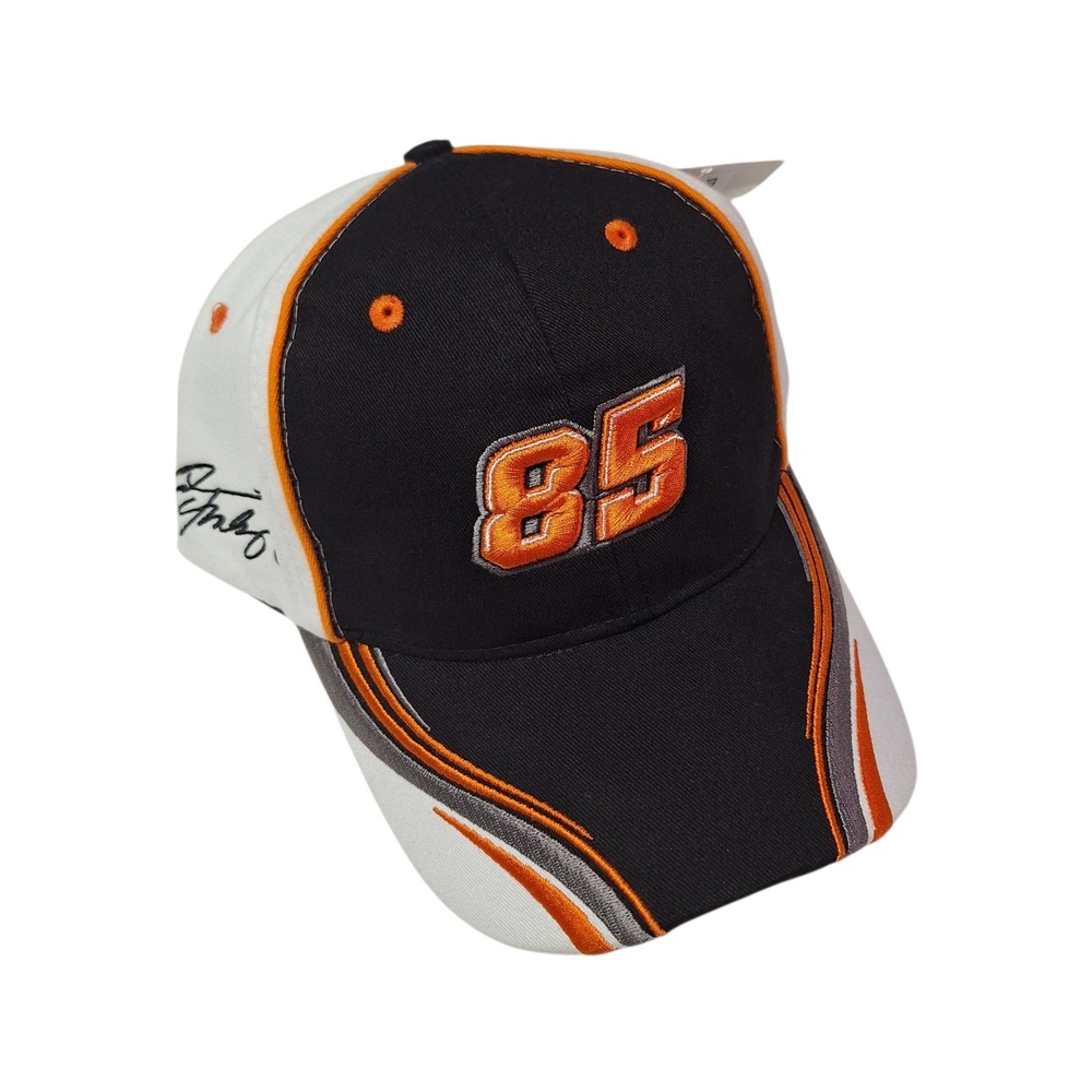 Davis Battery Racing 85 Cap America‎ Hat Black Orange Signature Adjustable